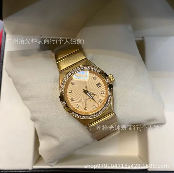 Omega Constellation Pink Dial Stainless Steel Watch Watches - 18