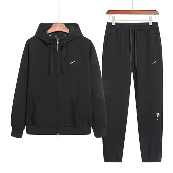 Nike Hoodie and Sweatpants Set Black Activewear Tracksuit - 5