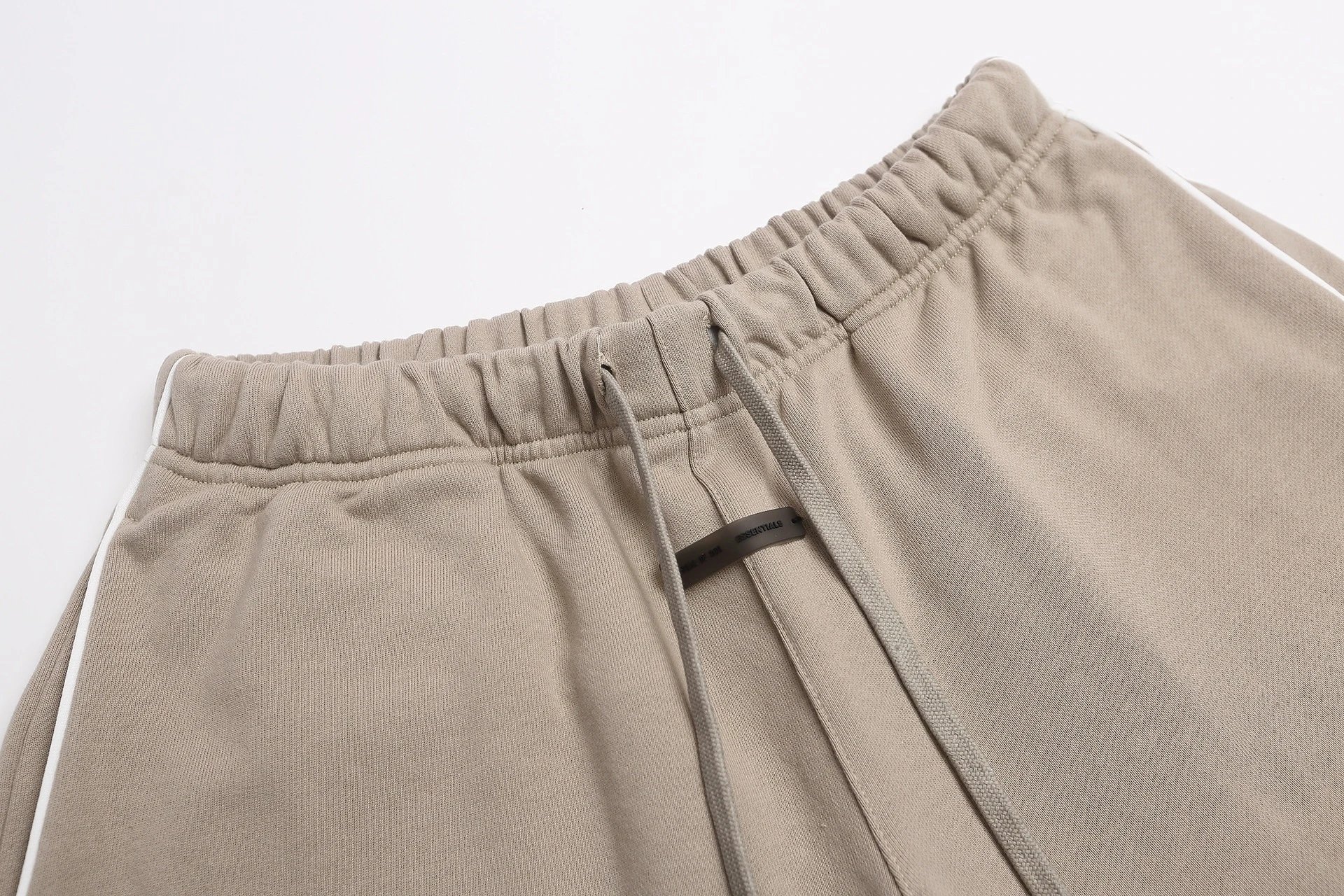Essentials Drawstring Waist Shorts Beige Shorts - 19