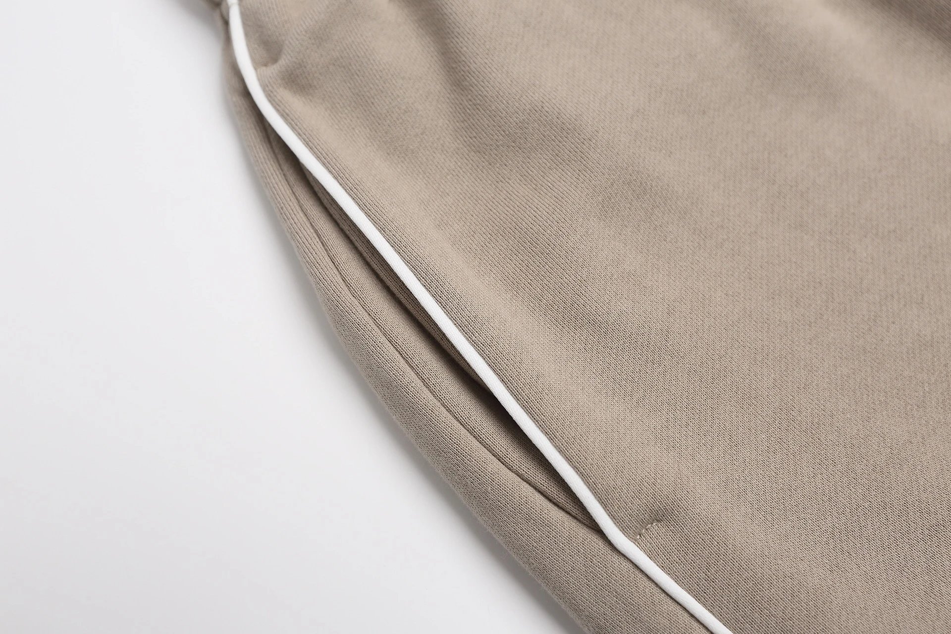 Essentials Drawstring Waist Shorts Beige Shorts - 20