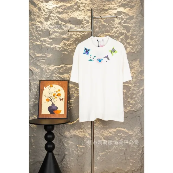 Design Embroidered Graphic T-Shirt White - 1