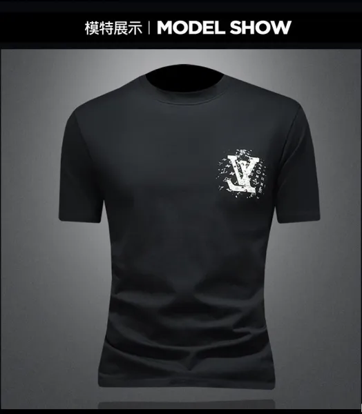 Louis Vuitton LV Monogram Distressed Print White T-Shirt Tops.t Shirts - 5