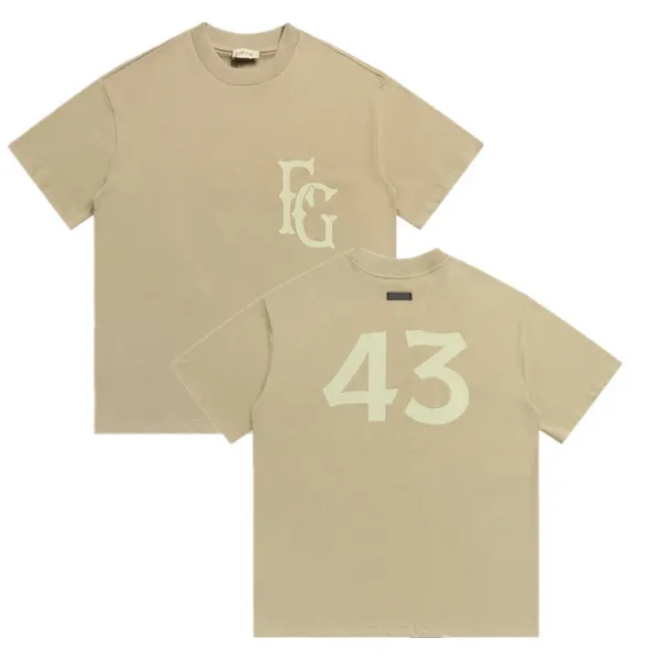Fear of God Essentials Number 9 Graphic T-Shirt Beige - 13