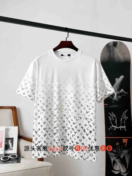 Louis Vuitton Monogram Gradient Print T-Shirt White - 1