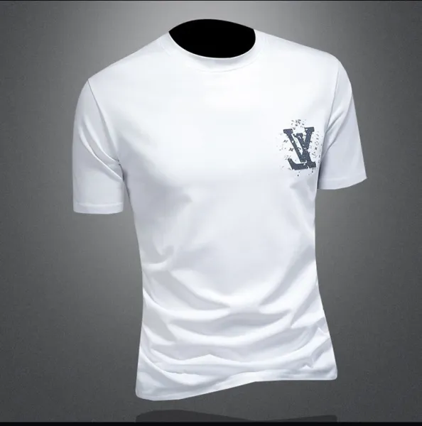 Louis Vuitton LV Monogram Distressed Print White T-Shirt Tops.t Shirts - 11