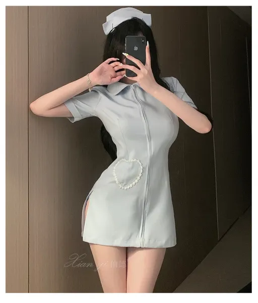 Design Nurse Costume Dress Pink - 9