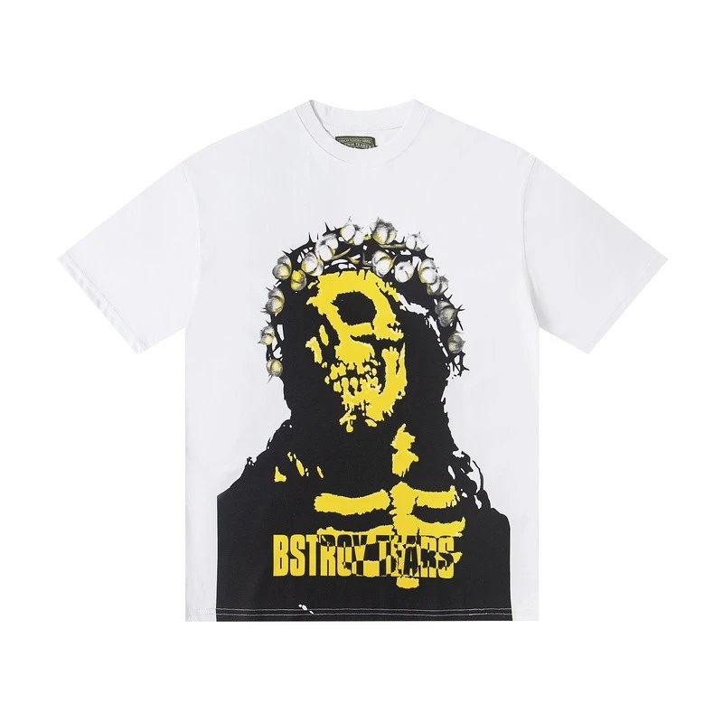 Denim Tears Floral Logo T-Shirt Navy - 4