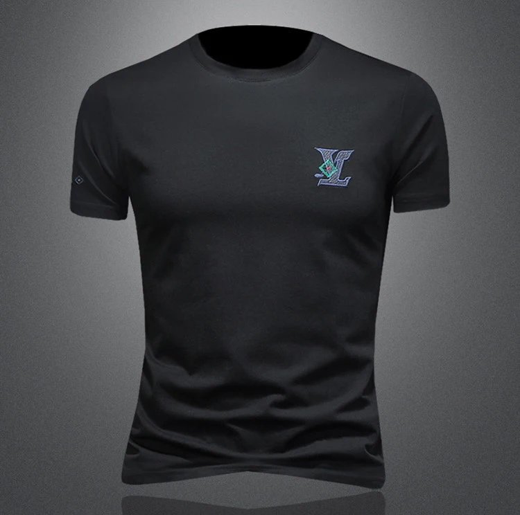 Design Embroidered Logo Beige T-Shirt - 2