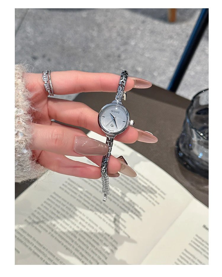 Gucci GUOU Silver-Tone Minimalist Link Bracelet Watch Watches - 10