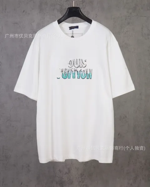 Union Los Angeles x Louis Vuitton Embroidered Logo White T-Shirt - 1