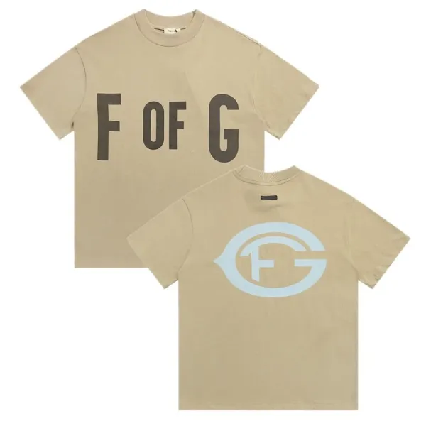 Fear of God Essentials Number 9 Graphic T-Shirt Beige - 8