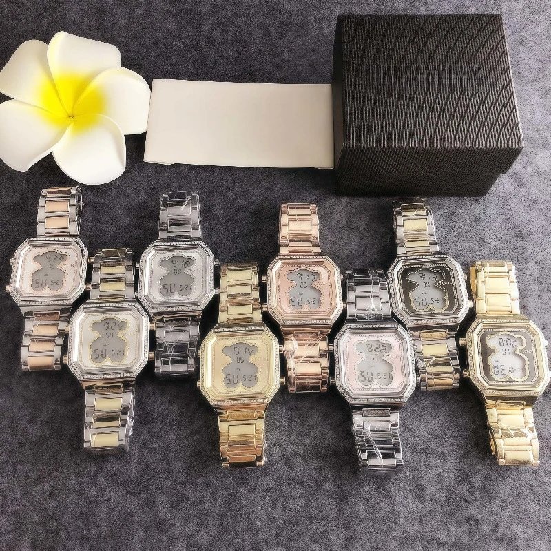 Design TOUS Bear Digital Watch Gold Crystal-Embellished Smartwatch Watches - 3