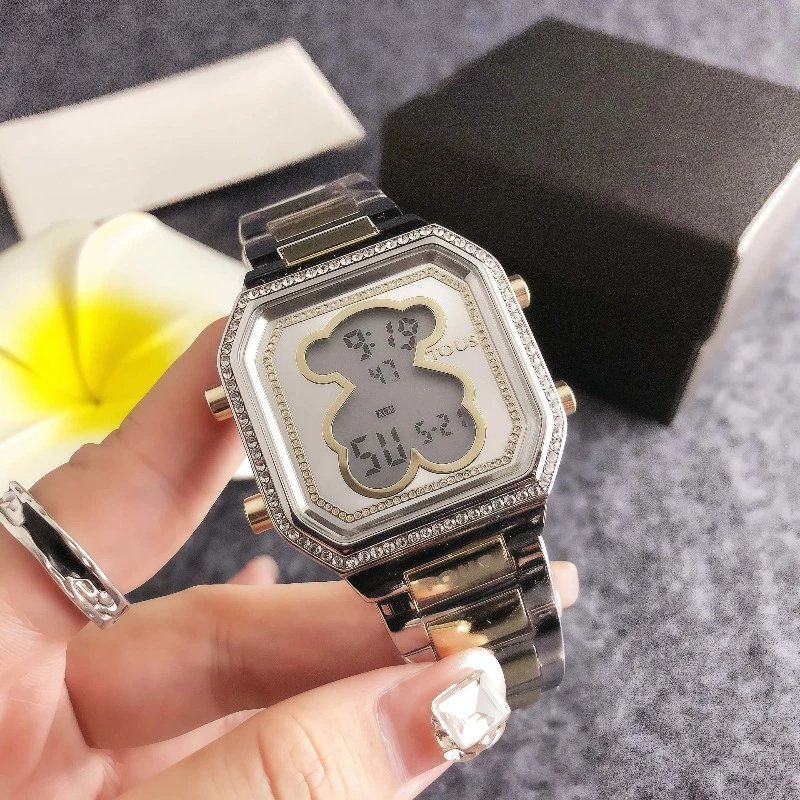 Design TOUS Bear Digital Watch Gold Crystal-Embellished Smartwatch Watches - 11