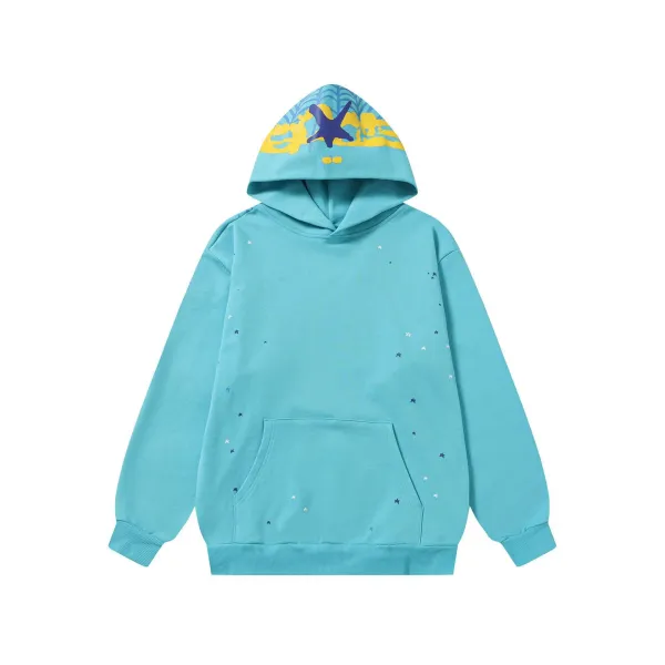 Design Starry Ocean Hoodie Turquoise - 1