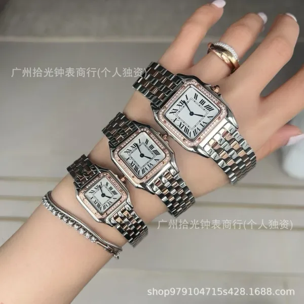 Cartier Santos Dumont Two-Tone Stainless Steel and Gold Watch Watches - 9