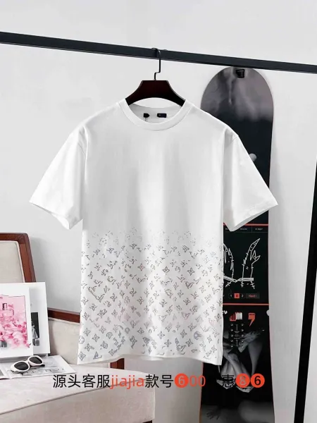 Louis Vuitton Monogram Gradient Print T-Shirt White - 1