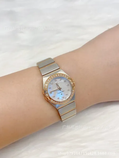 Omega Constellation Pink Dial Stainless Steel Watch Watches - 6