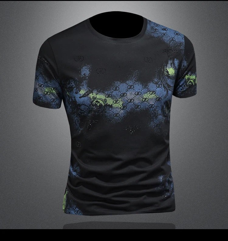 Design Abstract Print White T-Shirt - 7