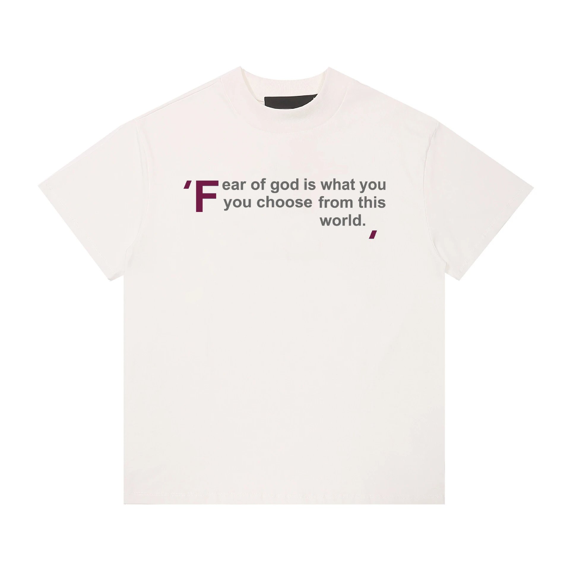 Design N3W YORK Arch Logo T-Shirt Beige T-Shirt T-Shirts - 12