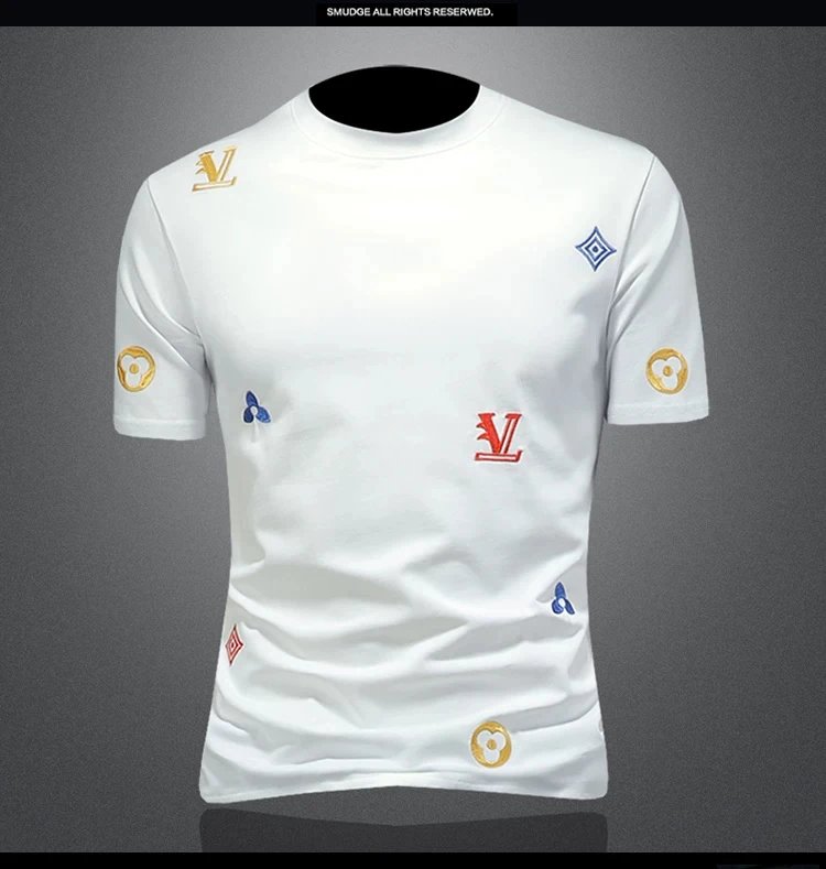 Louis Vuitton Multicolor Logo-Embellished White T-Shirt - 9