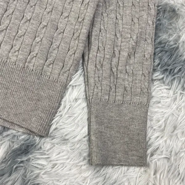 Design Navy Cable Knit Button-Front Cardigan - 10