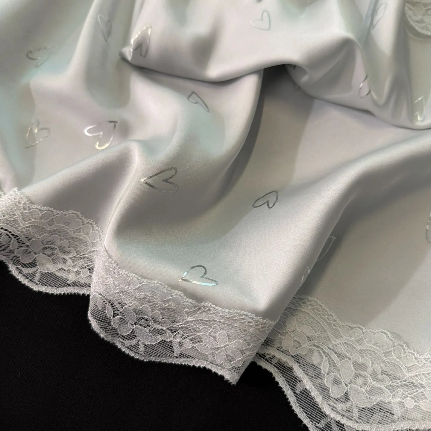 Design Virginia's Dreams Butterfly Lace Trim Satin Slip Dress Sleepwear - 27