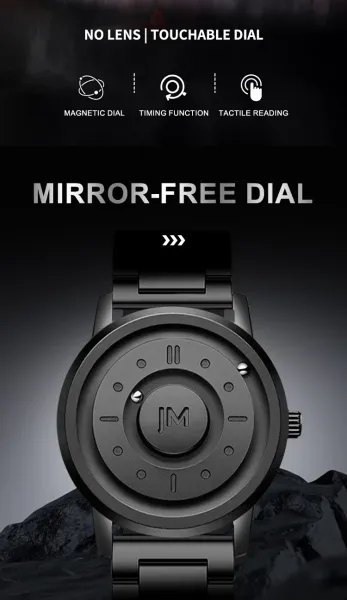 Design JM K1 (158) Black Quartz Watch Watches - 4