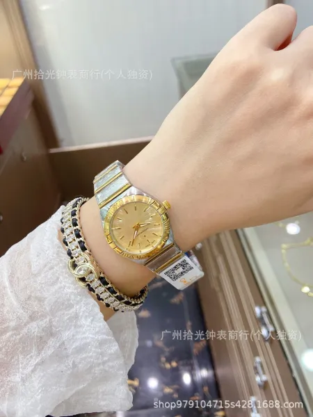 Design Constellation Gold-Tone Two-Tone Watch with Roman Numeral Dial Watches - 1