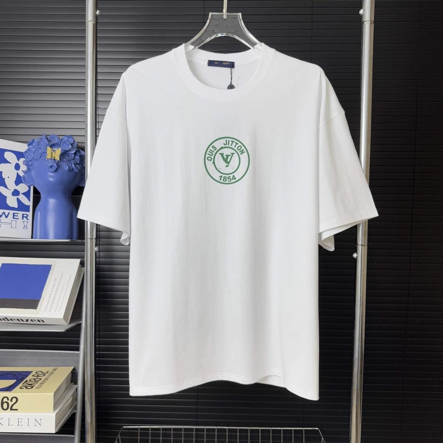 Louis Vuitton Abstract Green Logo T-Shirt White - 25
