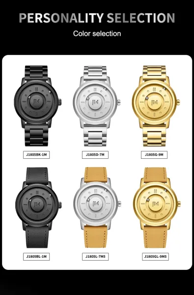 Design JM K1 (158) Black Quartz Watch Watches - 10