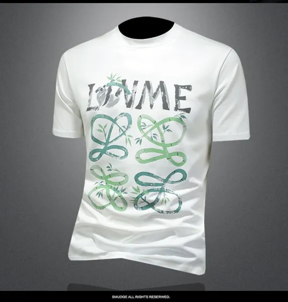 Design Love Bamboo Graphic T-Shirt Black - 10
