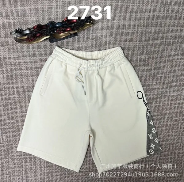 Louis Vuitton Monogram Tape Shorts Beige Shorts - 1