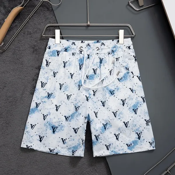 Design V-Print Tie-Dye Swim Shorts - 1