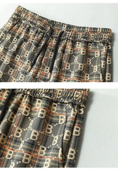 Balenciaga Logo-Print Checkered Shorts Multicolor - 16