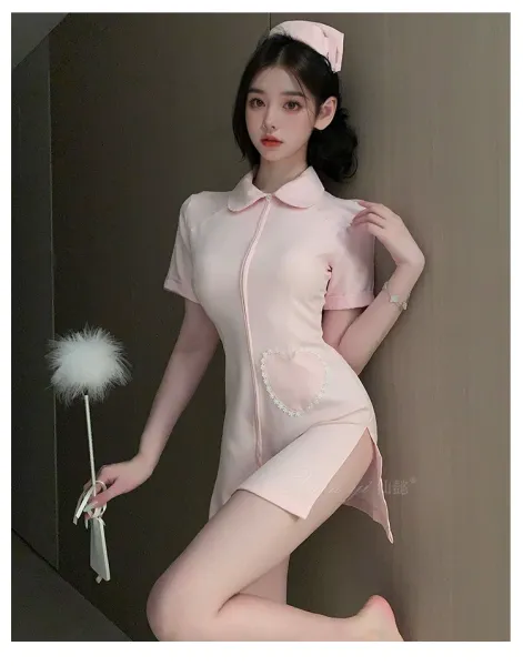 Design Nurse Costume Dress Pink - 7