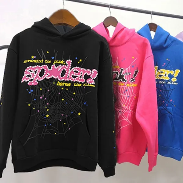 Spider! Starry Graphic Sweatpants Pink - 33