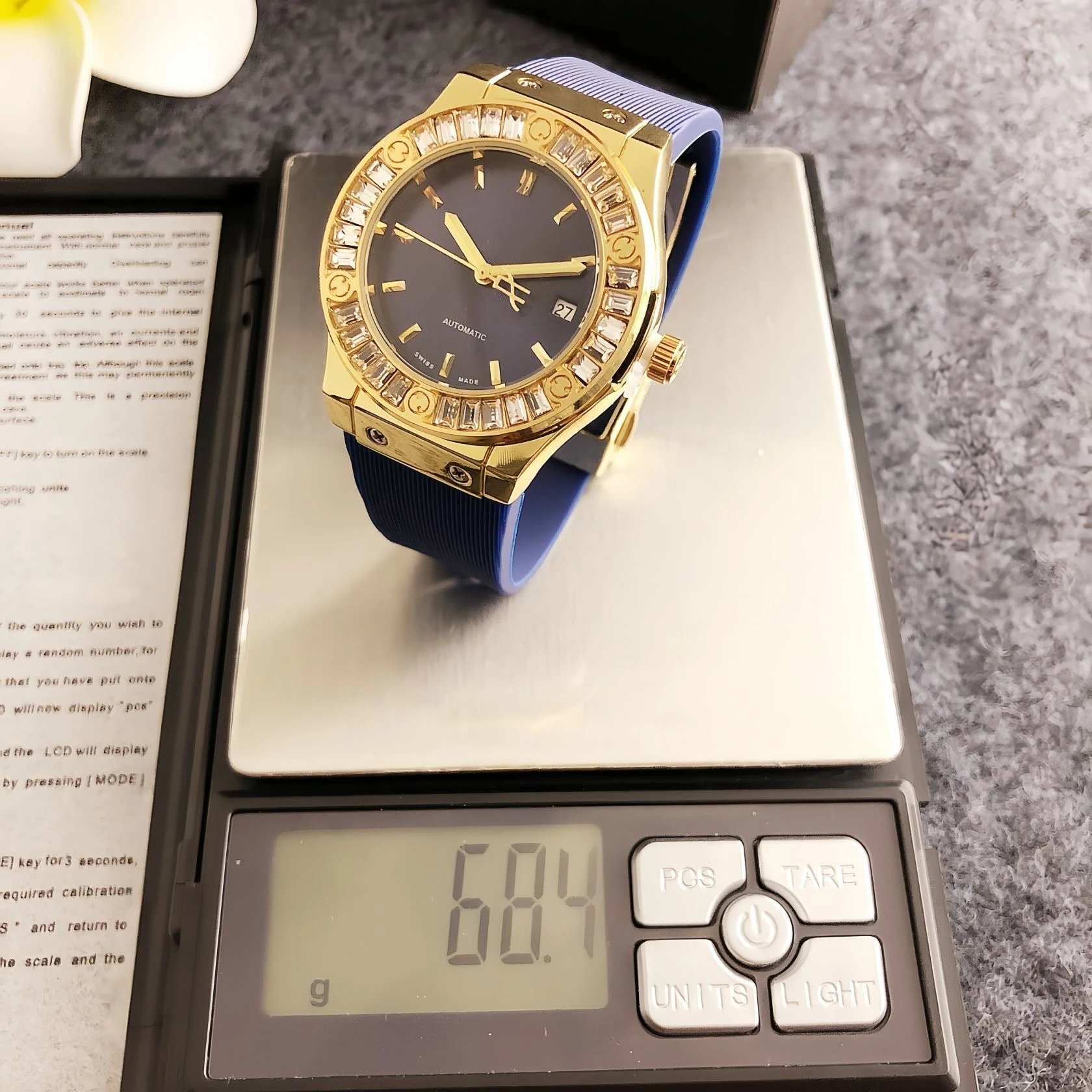 Hublot Classic Fusion Automatic Silver Dial with Baguette-Cut Crystal Bezel Watch Watches - 29