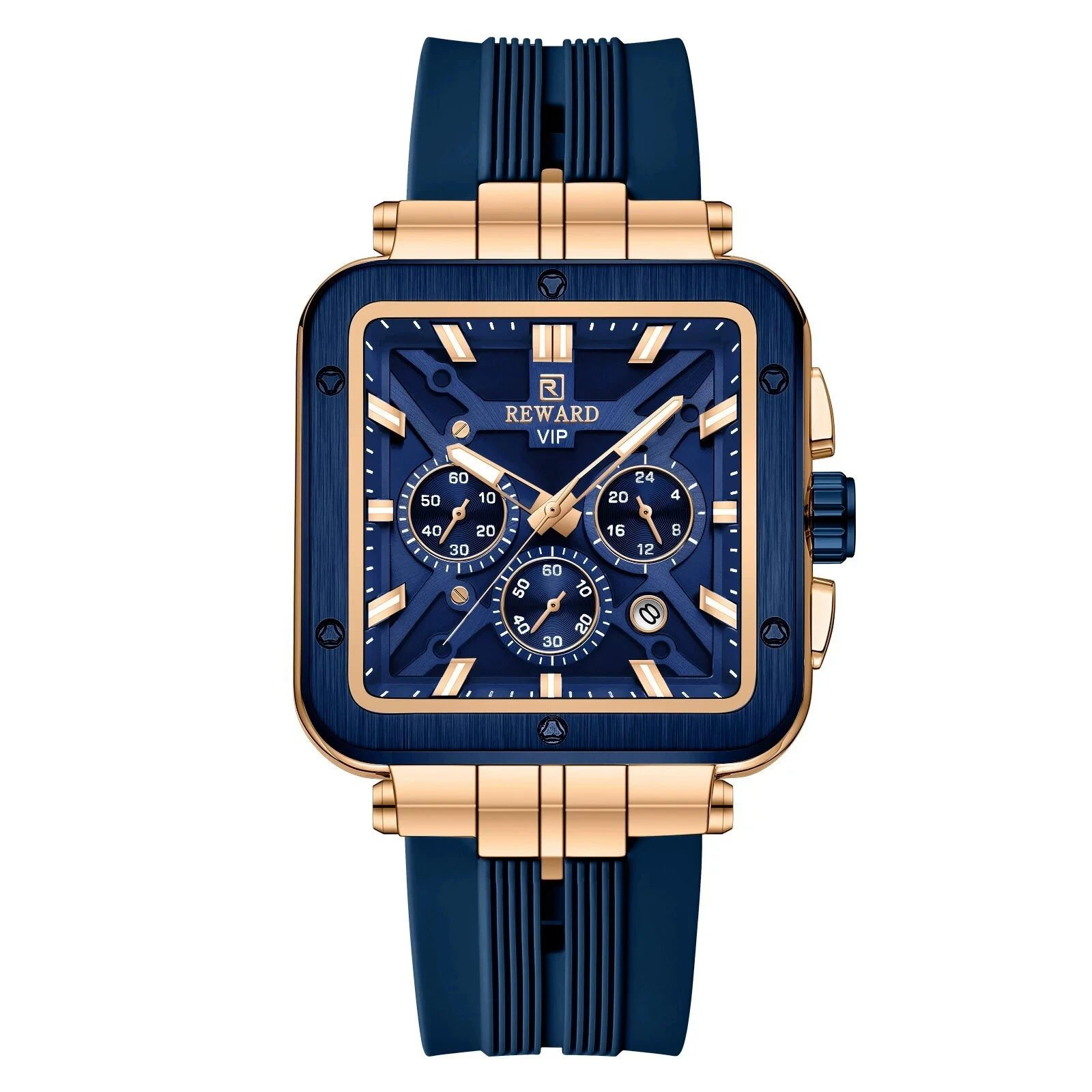 Reward VIP Chronograph Navy Blue and Rose Gold Watch Watches