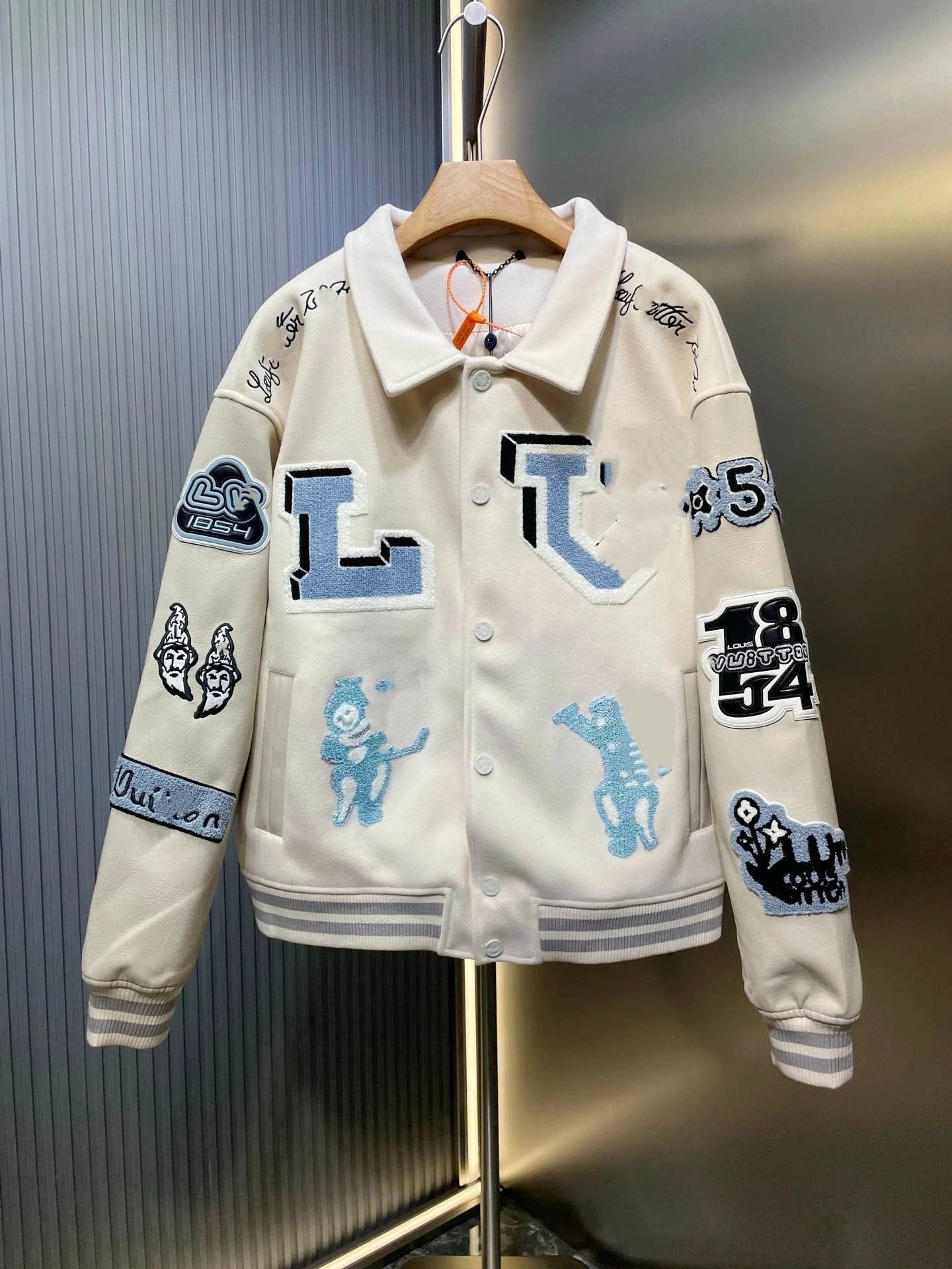 Givenchy Varsity Jacket Red and White Outerwear.jacket - 5