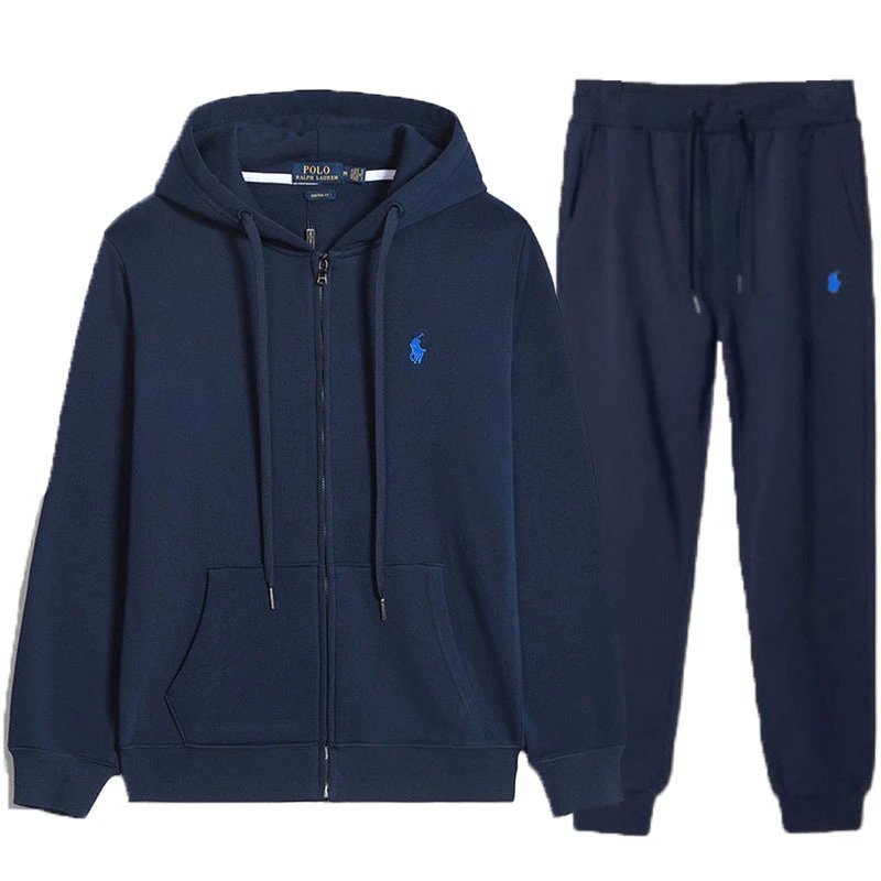 Polo Ralph Lauren Green Full-Zip Hoodie and Jogger Set Tracksuit - 5