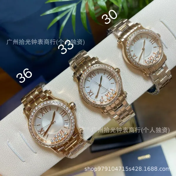 Design Chopard Happy Sport Automatic Red Leather Watch Watches - 7