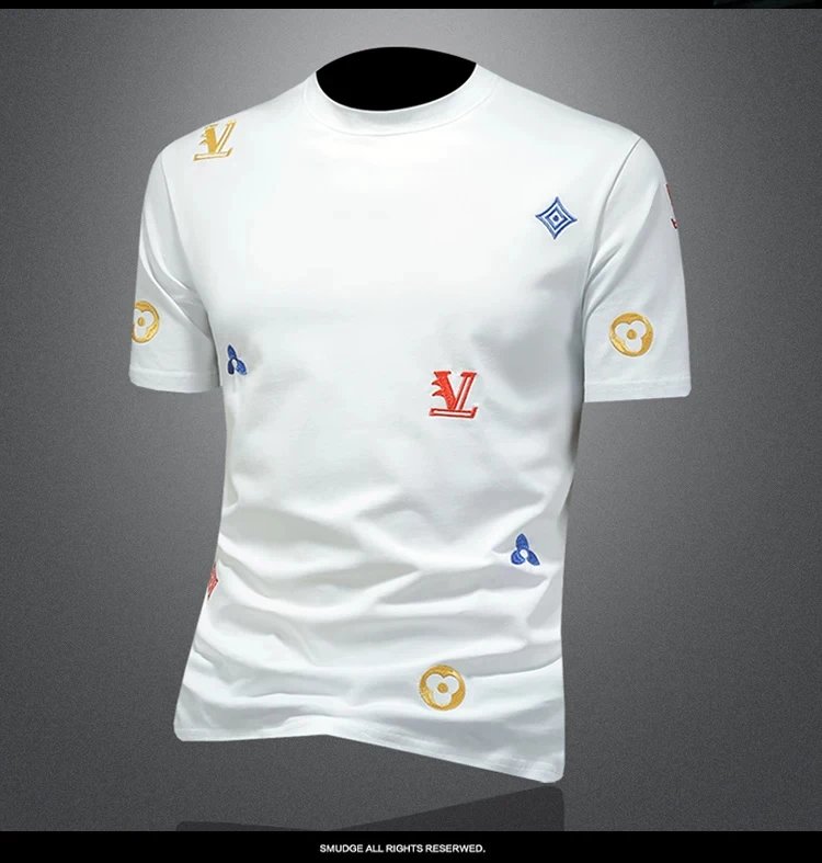 Louis Vuitton Multicolor Logo-Embellished White T-Shirt - 10