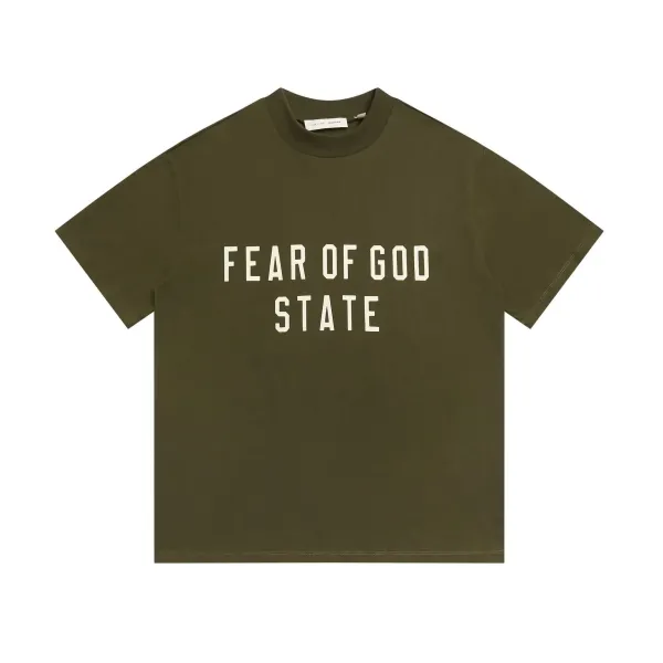 Fear of God Essentials Fear of God Print White T-Shirt - 34