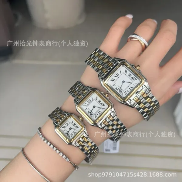 Cartier Santos Dumont Two-Tone Stainless Steel and Gold Watch Watches - 1
