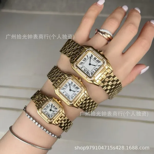 Cartier Santos Dumont Two-Tone Stainless Steel and Gold Watch Watches - 12