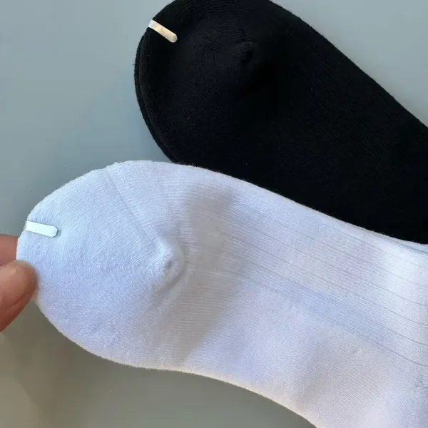 Design GC Ruffled Cuff Socks Black Socks - 5