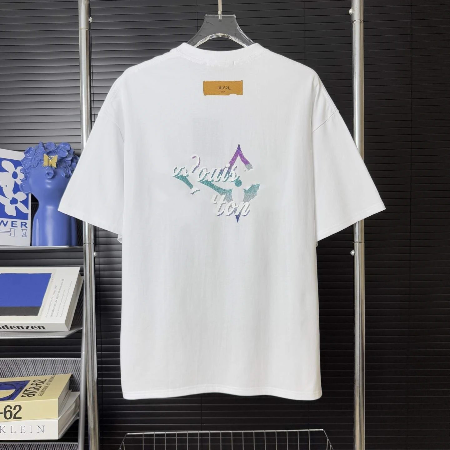 Louis Vuitton Abstract Green Logo T-Shirt White - 30