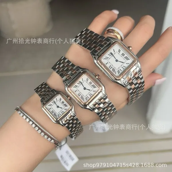 Cartier Santos Dumont Two-Tone Stainless Steel and Gold Watch Watches - 4