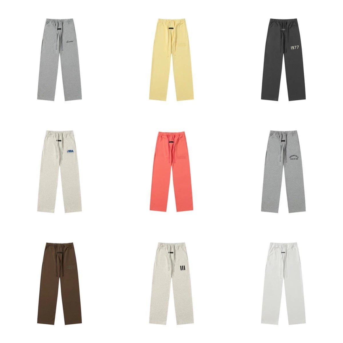 Fear of God Essentials 1977 Logo Sweatpants Black - 3