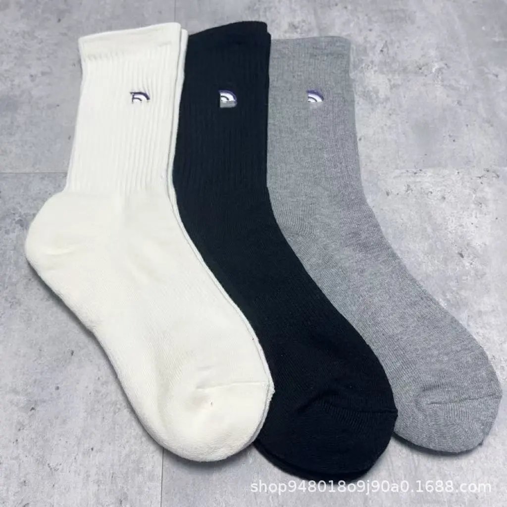 Design Classic Stripe Crew Socks Black / White - 11